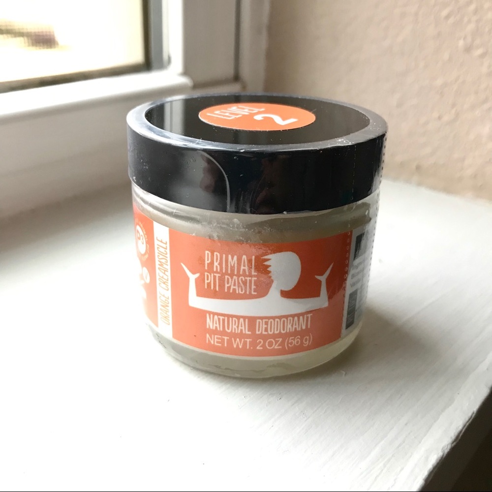 Primal Pit Paste Jar orange creamsicle NWT